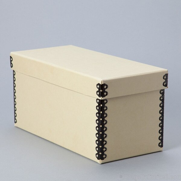 Archival CD Storage Box. 60 pt Tan